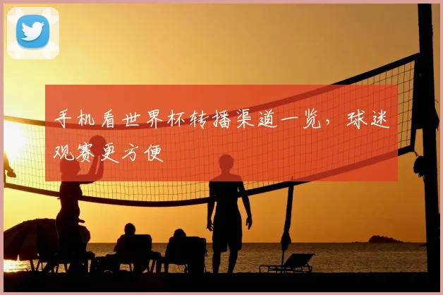 手机看世界杯转播渠道一览，球迷观赛更方便
